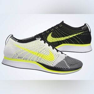Nike Flyknit Racer 2013 526628 170 Sail Volt Black men’s 9.5